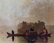 George Caleb Bingham Fur Traders Descending the Missouri oil